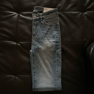 High-Rise American Eagle Blue Daylight Next Level Stretch in a size 0.